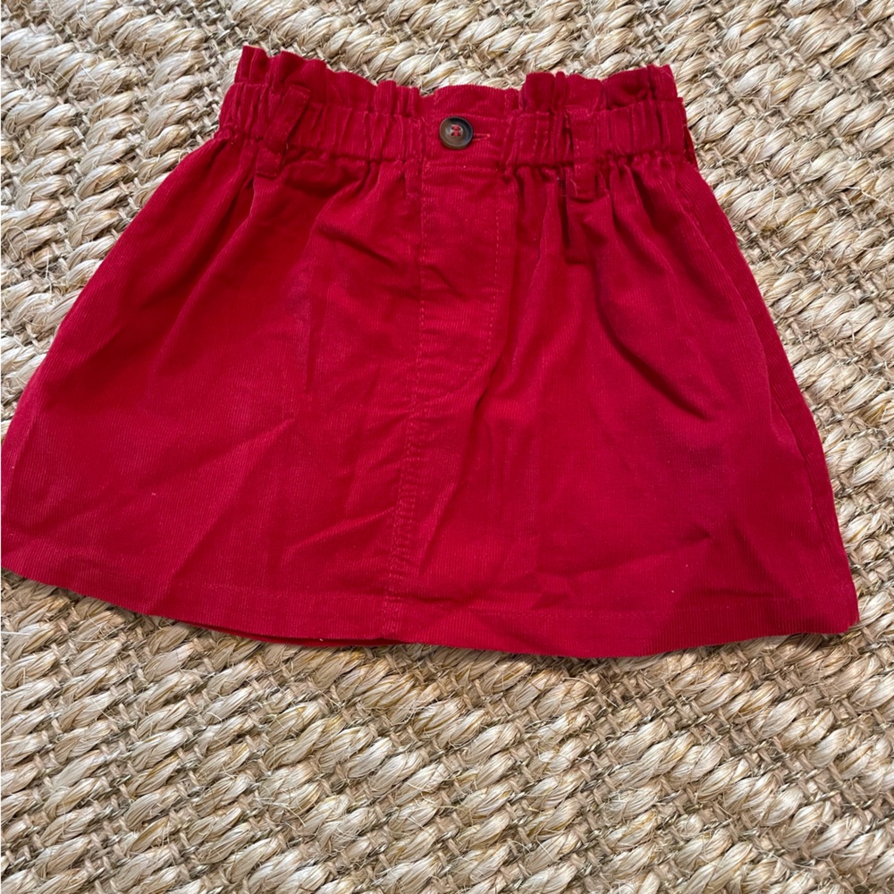 Bella Bliss red corduroy skirt girls 4